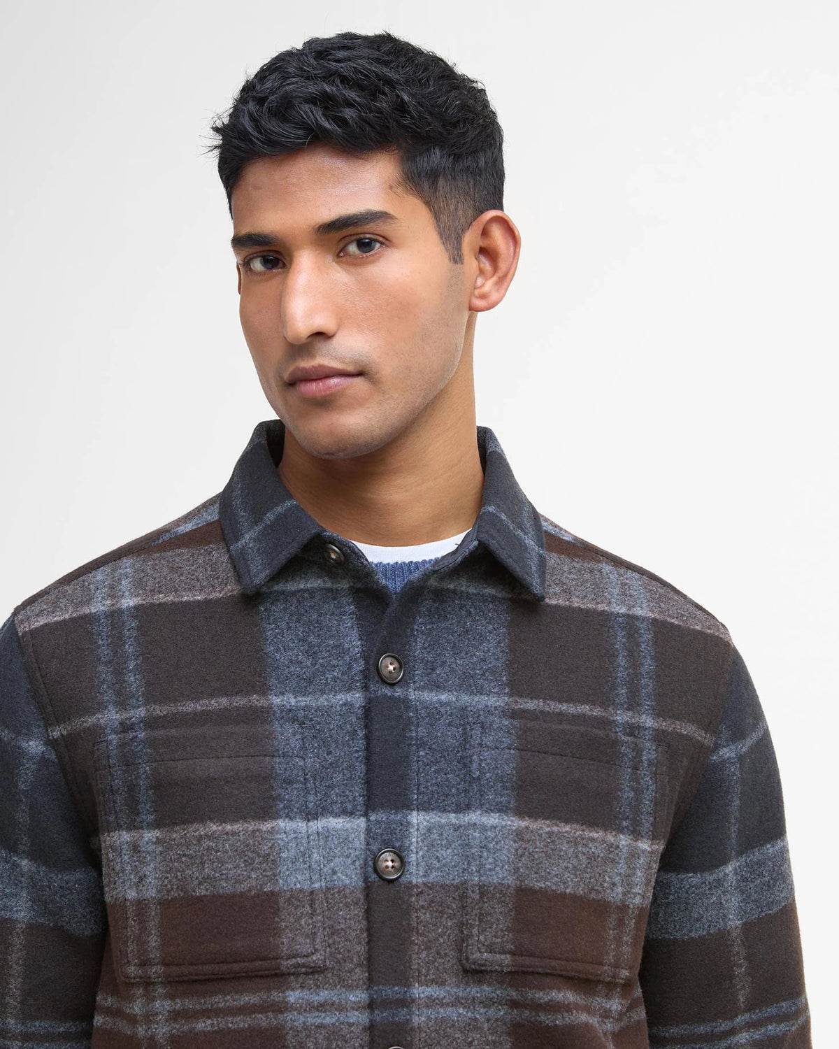 Barbour - Chapter Tailored Check Overshirt, Midnight Oak Tartan (L & XXL Only)