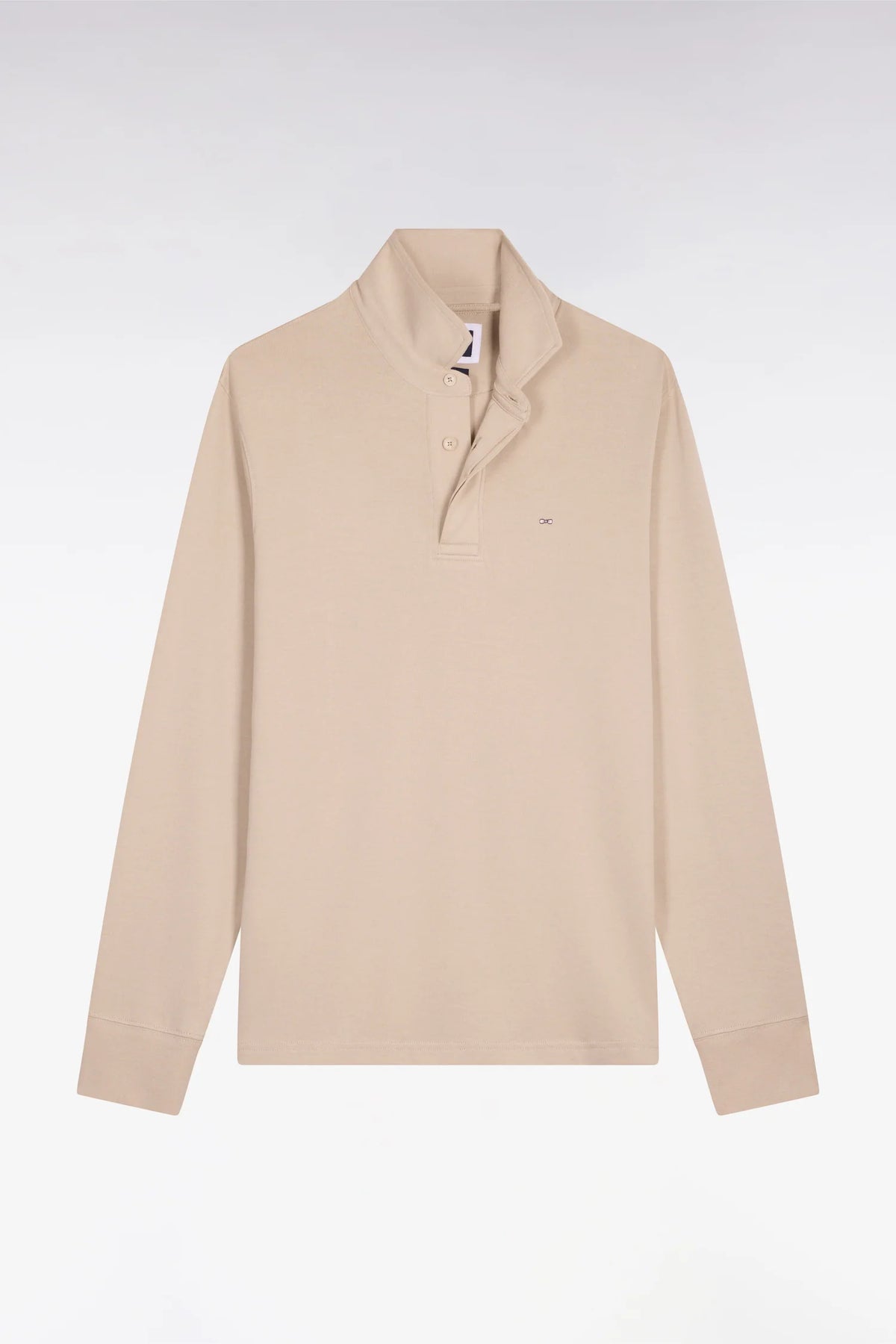 Eden Park - Long Sleeve Flex Polo, Beige
