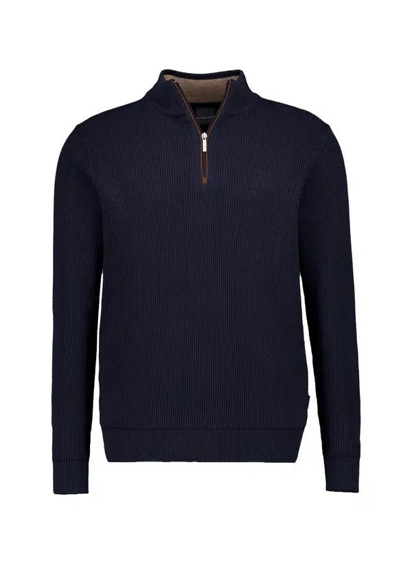 Bugatti - Cashmere Knit Troyer, Navy (3XL Only)