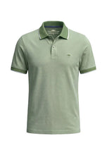 Load image into Gallery viewer, Fynch Hatton - Cotton Contrast Collar Polo Shirt, Green Avocado
