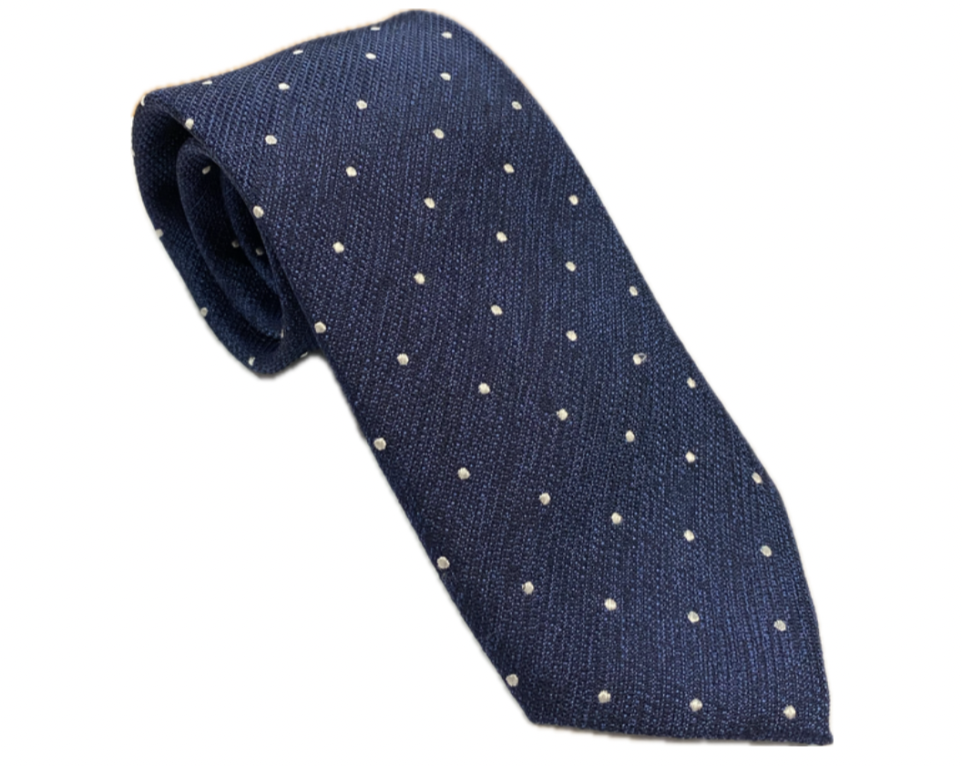 Blue Dots Silk Tie