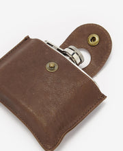 Load image into Gallery viewer, Barbour - 4oz Hinged Hipflask, Brown
