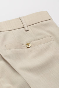 Meyer - Roma, Beige Wool Blend Trouser
