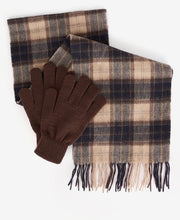 Load image into Gallery viewer, Barbour - Tartan Scarf And Glove Gift Set, Brown

