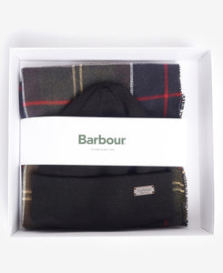 Barbour - Swinton Beanie & Galingale Scarf Gift Set