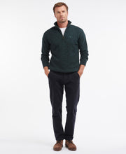 Load image into Gallery viewer, Barbour - Lambswool Half Zip, Seaweed Mix
