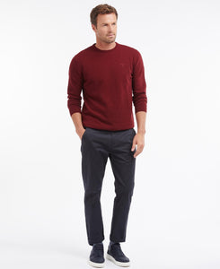 Barbour - Essential Lambswool Crew Neck Sweatshirt,Ruby (M Only)