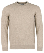 Load image into Gallery viewer, Barbour - Essential Lambswool Crew Neck Sweatshirt, Fossil
