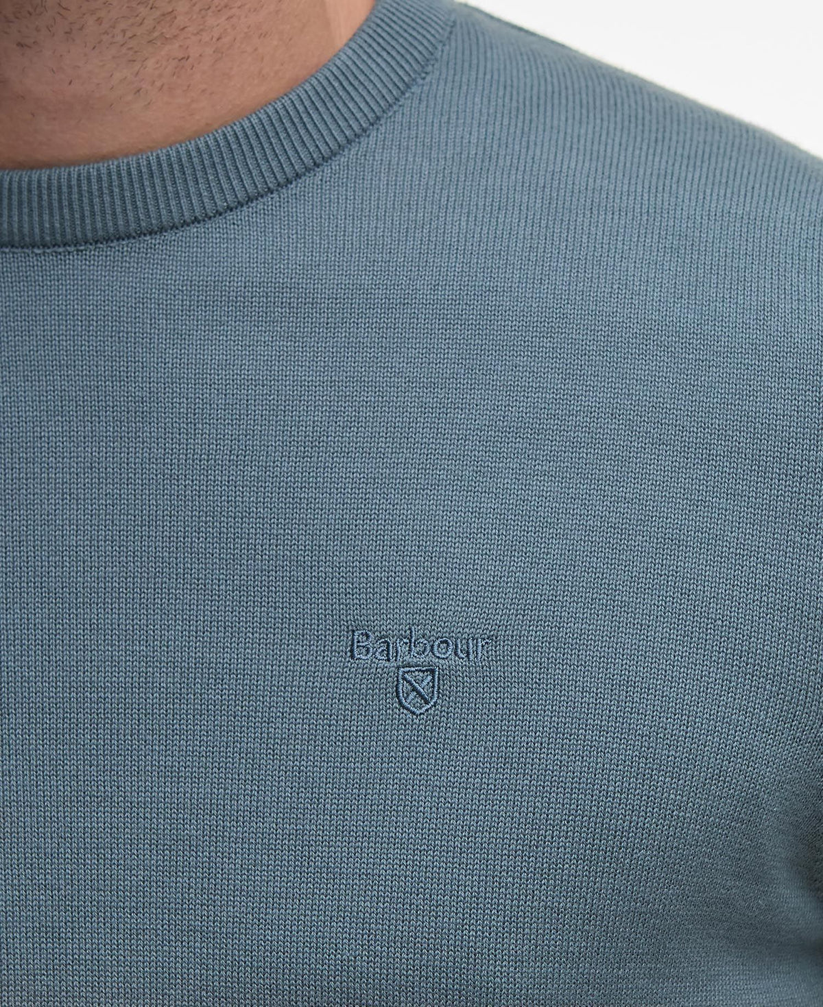 Barbour - Pima Cotton Crew Neck, Vintage Teal