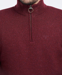 Barbour - Tisbury Half Zip, Ruby