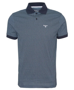 Barbour - Shell Printed Polo, Navy
