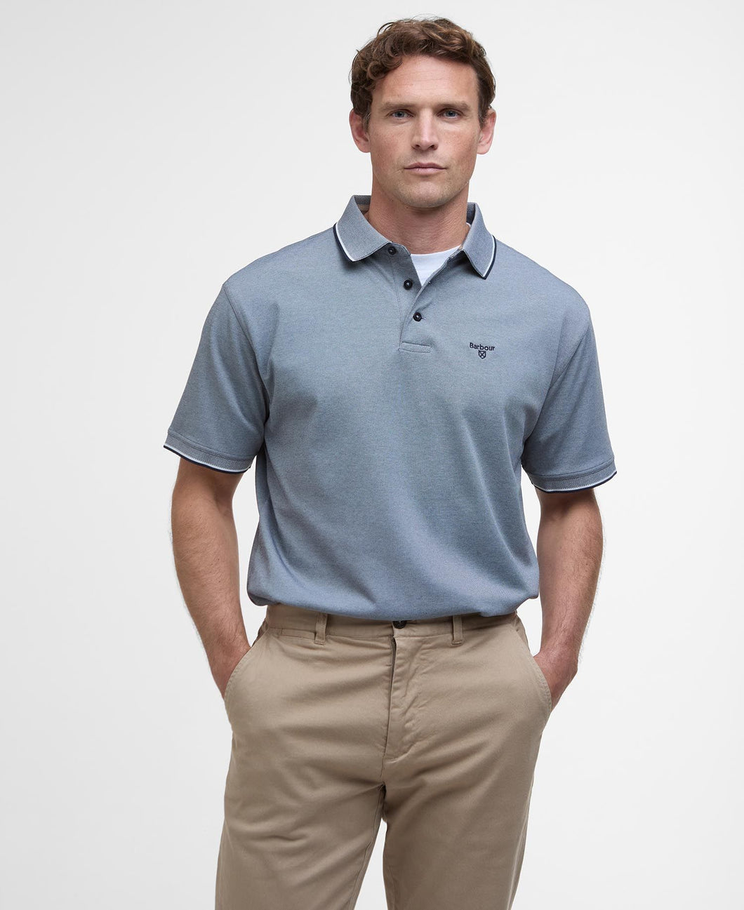 Barbour - Heydon Performance Polo, Navy/Grey