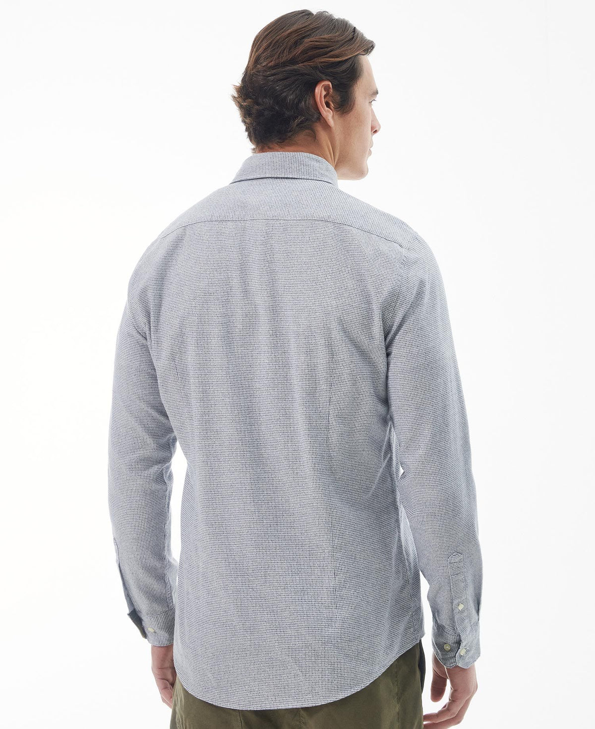 Barbour - Turner Tailored Houndstooth Shirt, Navy