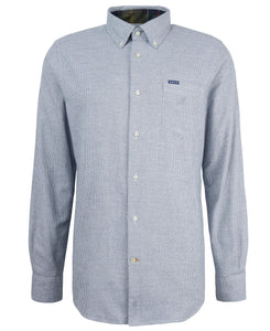 Barbour - Turner Tailored Houndstooth Shirt, Navy