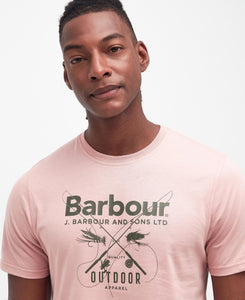 Barbour - Fly Graphic Tee, Pink Mist