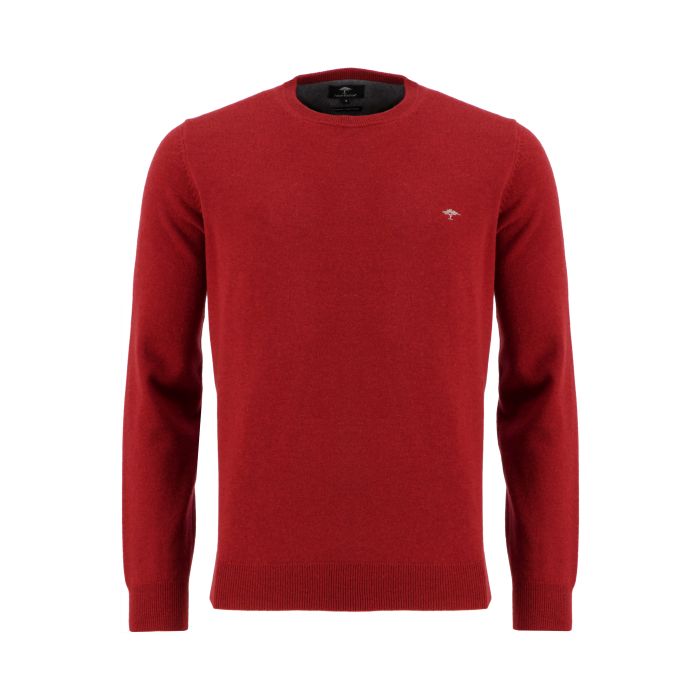 Fynch Hatton - Crew Neck Jumper, Winter Red