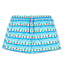 Load image into Gallery viewer, Happy Socks - Light Blue Palm Beach Swim Shorts
