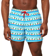 Load image into Gallery viewer, Happy Socks - Light Blue Palm Beach Swim Shorts
