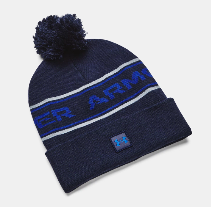 Under Armour - UA Halftime Pom Beanie, Blue/Navy