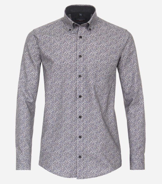 Casa Moda - 3XL Check Shirt, Grey