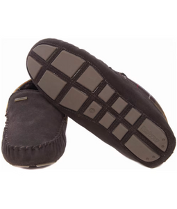 Barbour - Dax Slippers, Brown Suede