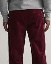 Load image into Gallery viewer, GANT - Regular Fit Cord Chinos, Red Shadow
