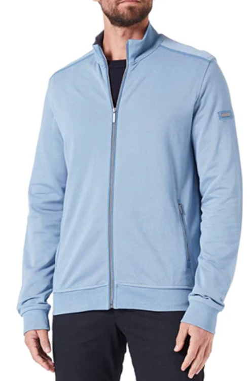 Bugatti - Full Zip Sweat Shirt Jacket, Light Blue (S & L Only)