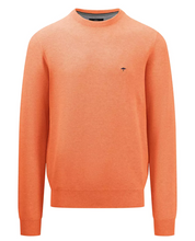 Load image into Gallery viewer, Fynch Hatton - O-Neck Structure Sweater, Papaya
