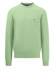 Load image into Gallery viewer, Fynch Hatton - O-Neck Structure Sweater, Soft Green
