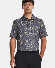 Load image into Gallery viewer, Under Armour - UA Playoff 3.0 Printed Polo, Grey and Yellow
