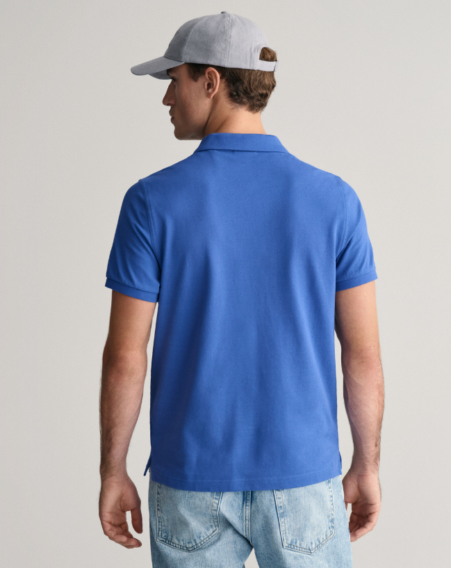 Gant - 3XL Reg Shield SS Pique Polo, Rich Blue
