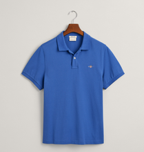 Load image into Gallery viewer, GANT - 3XL &amp; 4XL Reg Shield SS Pique Polo, Rich Blue
