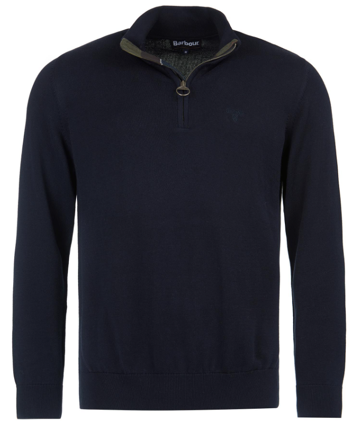 Barbour - Cotton Half Zip, Navy
