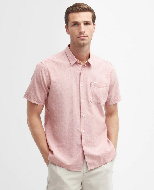 Barbour - Nelson Short Sleeve Summer Shirt, Pink Clay