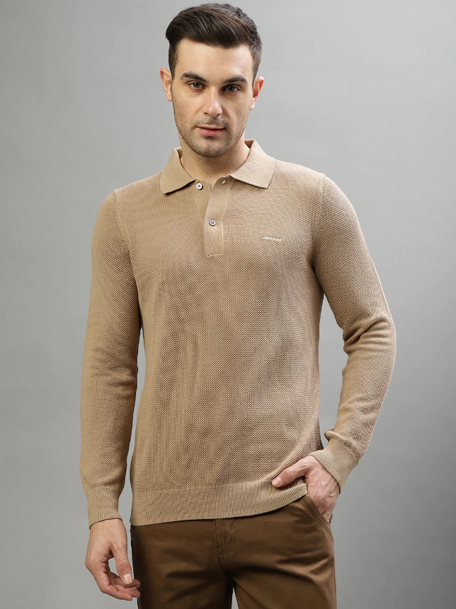 Gant - Cotton Pique Polo, Dark Khaki (XL Only)