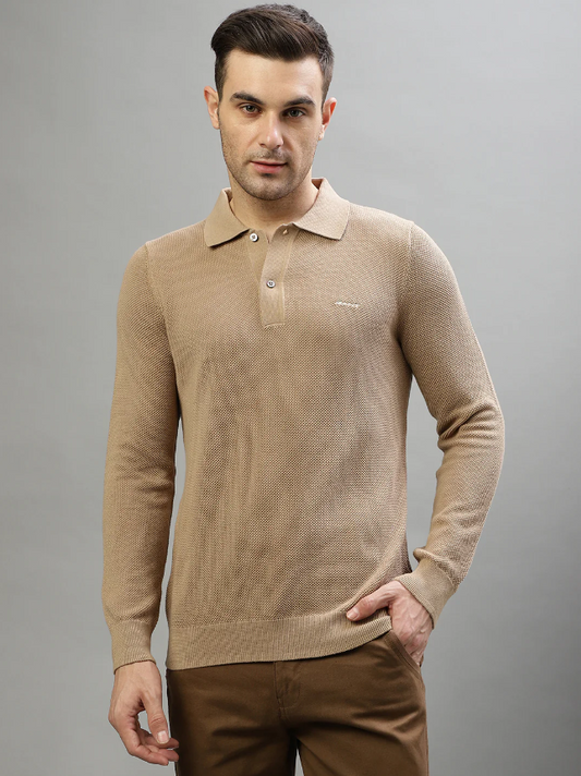GANT - Cotton Pique Polo, Dark Khaki (XL Only)