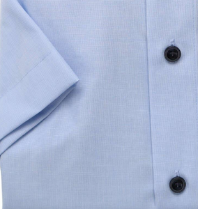 Marvelis - Modern Fit Short Sleeve Shirt, Light Blue