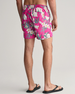 GANT - Oleander Print Swim Shorts, Bold Violet