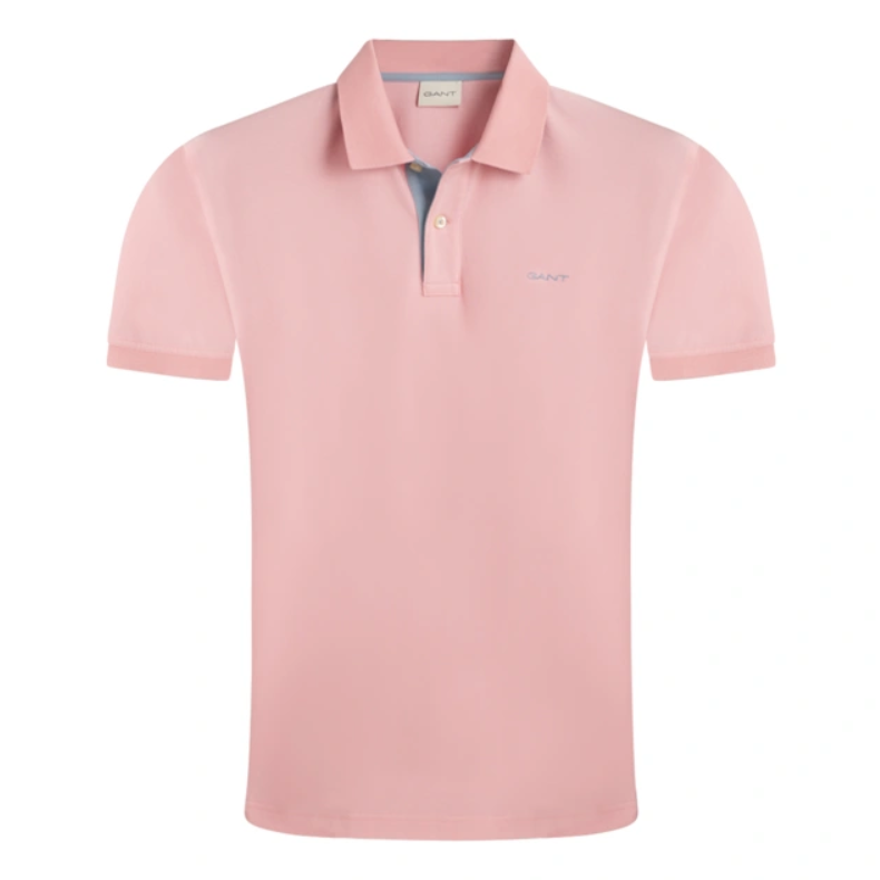 GANT -  3XL, Contrast Pique SS Rugger Polo, Bubblegum Pink