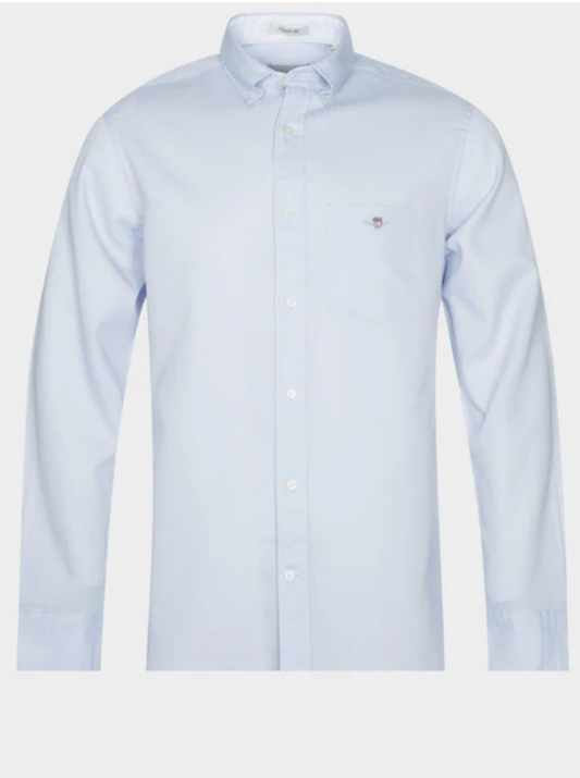 GANT - Honeycomb Texture Shirt, Light Blue