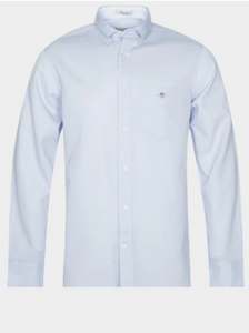 GANT - Honeycomb Texture Shirt, Light Blue