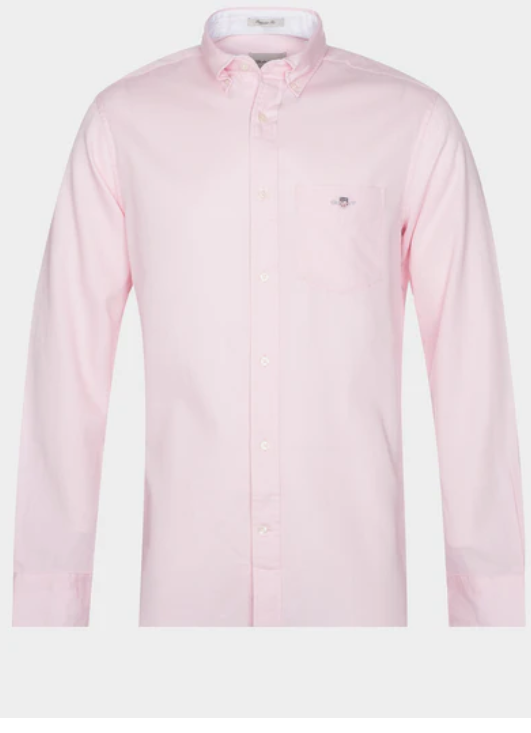 GANT - Honeycomb Texture Shirt, Light Pink