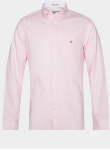 GANT - Honeycomb Texture Shirt, Light Pink