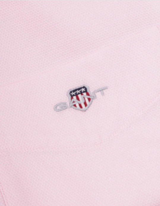 GANT - Honeycomb Texture Shirt, Light Pink