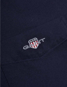 GANT - Honeycomb Texture Shirt, Evening Blue