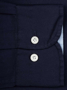 GANT - Honeycomb Texture Shirt, Evening Blue