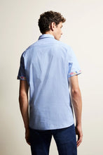 Load image into Gallery viewer, Bugatti - Short Sleeve Shirt, Sky Blue

