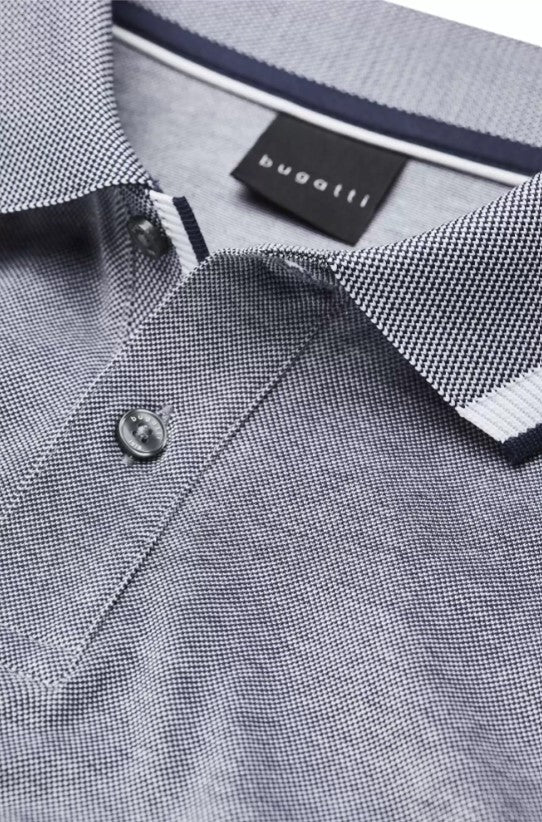 Bugatti - Polo Shirt Contrasting Stripes, Navy