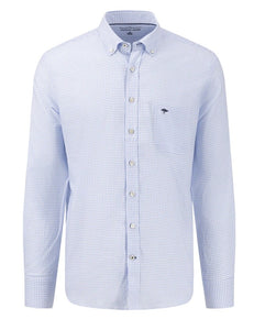 Fynch Hatton - Oxford Shirt, Check, Blue (L Only)