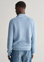 Load image into Gallery viewer, GANT - Cotton Micro Textured Half Zip, Clear Sky (XXL Only)
